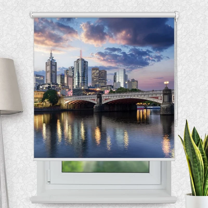 Motivrollo 'Melbourne Skyline' | Bis B 430 x H 440 cm