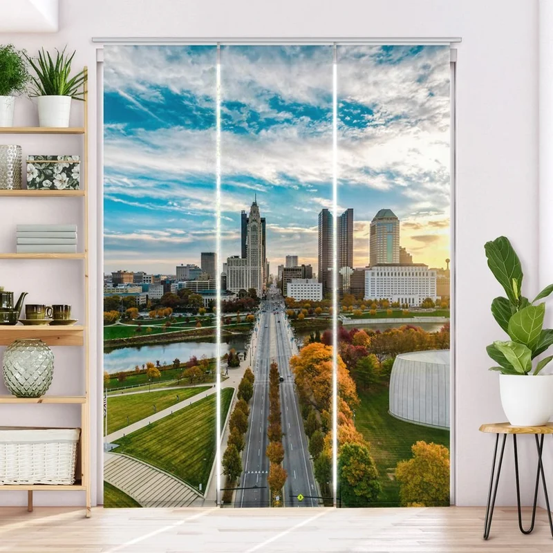 Schiebegardine Motiv 'Downtown City Skyline'