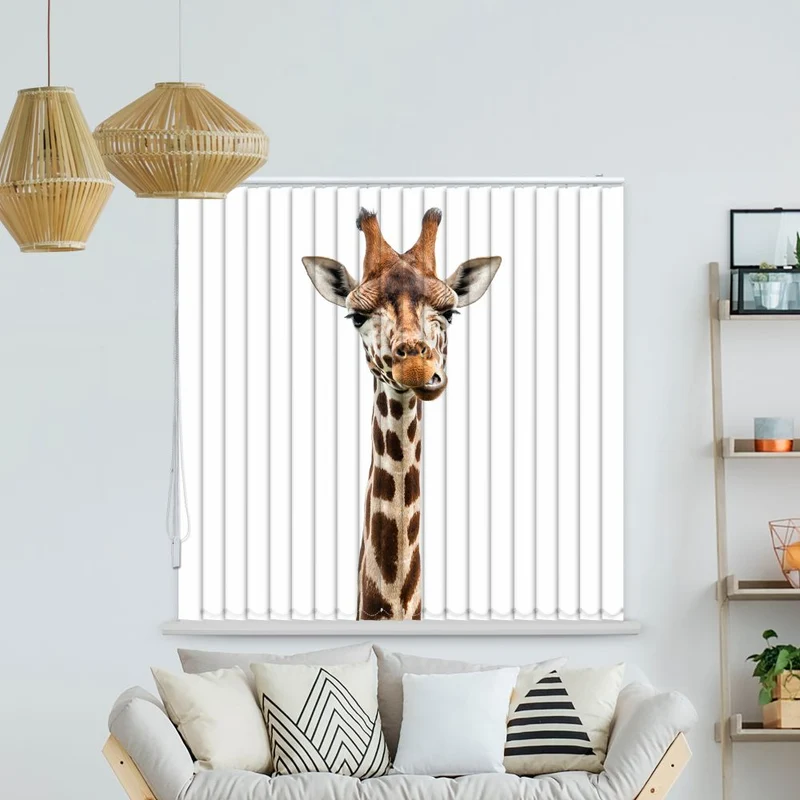 Lamellenvorhang Motiv "Giraffe"
