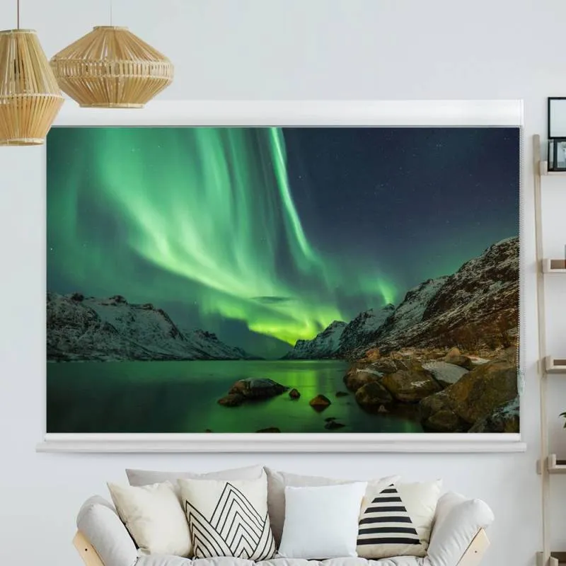 Kassettenrollo Motiv "Aurora Borealis Polarlichter" | bis B 420 x H 420 cm