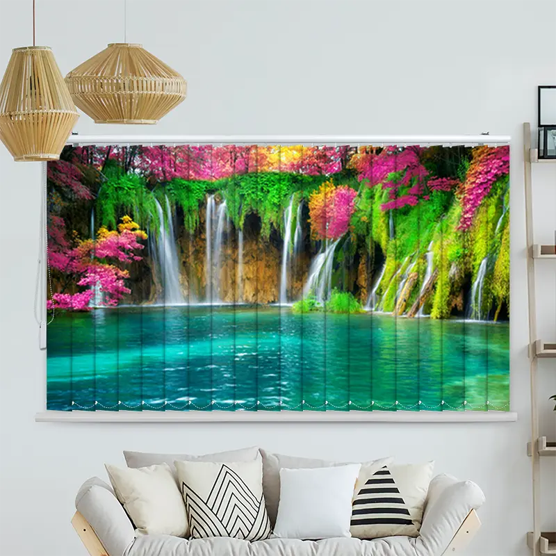 Lamellenvorhang Motiv "Wasserfall in Kroatien"