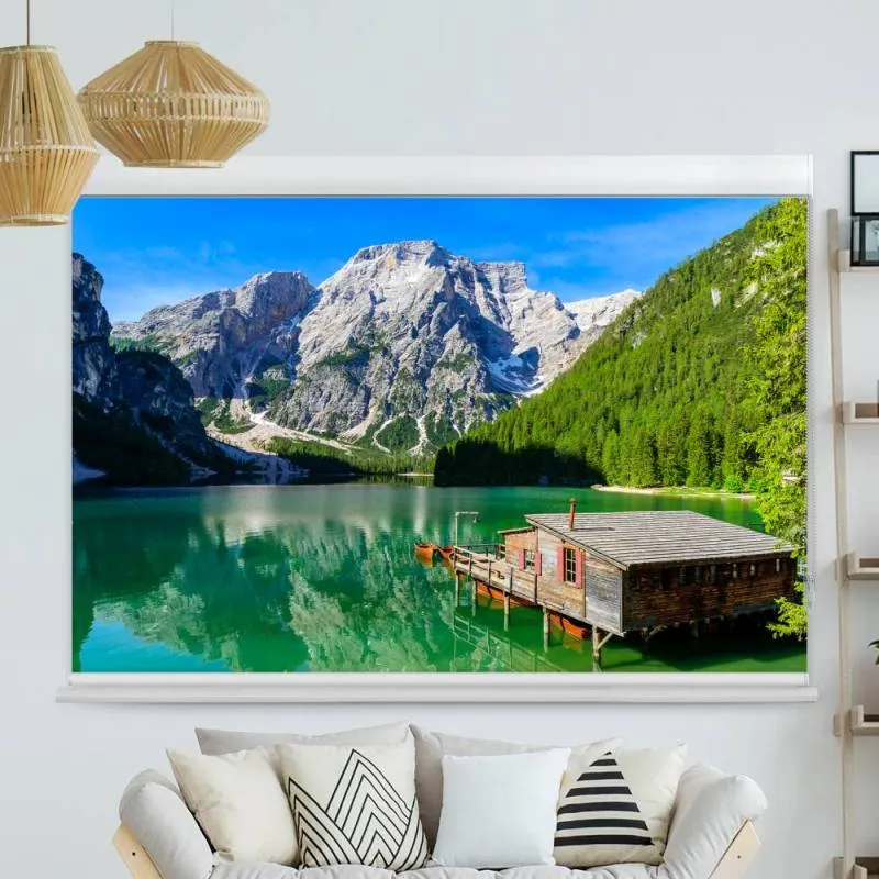 Kassettenrollo Motiv "Dolomiten Bergsee" | bis B 420 x H 420 cm