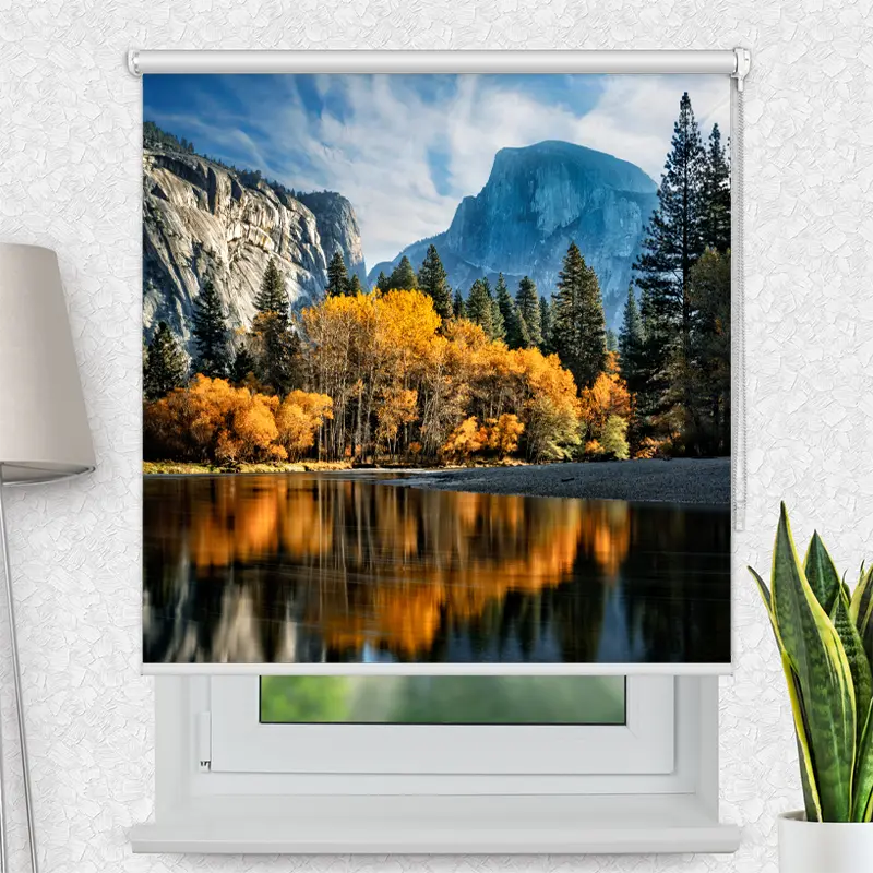 Motivrollo "Herbst im Yosemite" | Bis B 430 x H 440 cm