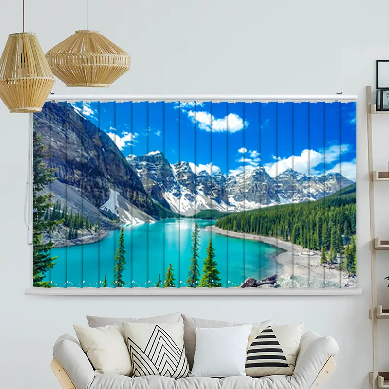 Lamellenvorhang Motiv "Morain Lake Bergsee"