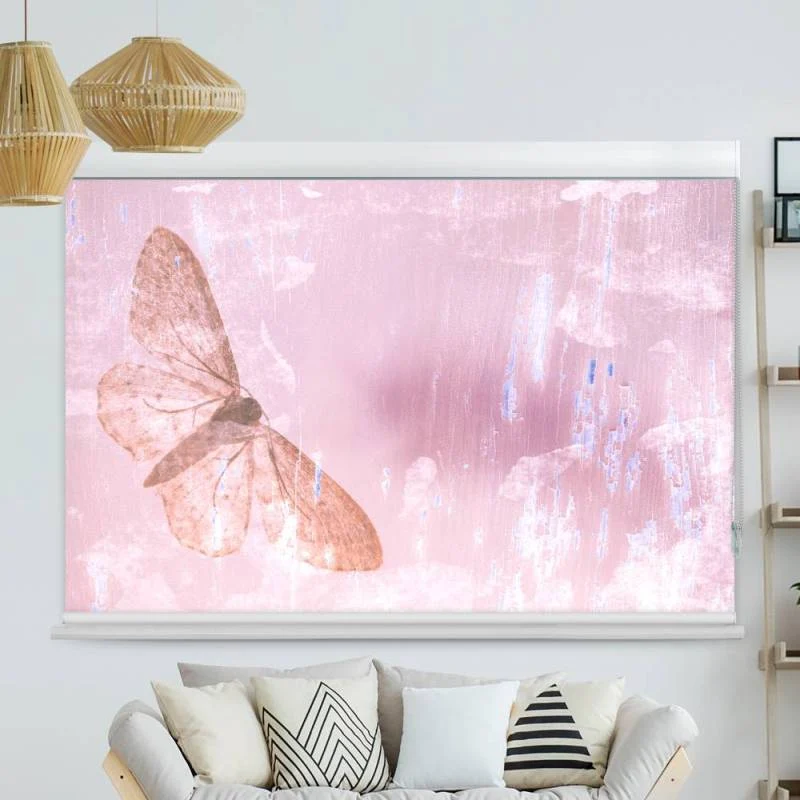 Kassettenrollo Motiv "Schmetterling Abstrakt" | bis B 420 x H 420 cm