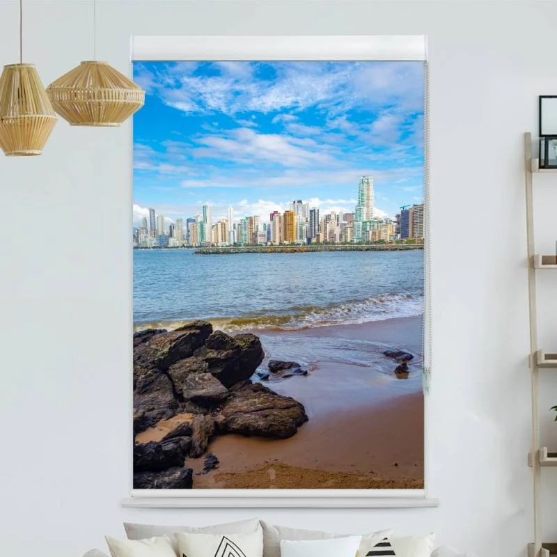Kassettenrollo Motiv "Skyline Brasilien" | bis B 420 x H 420 cm