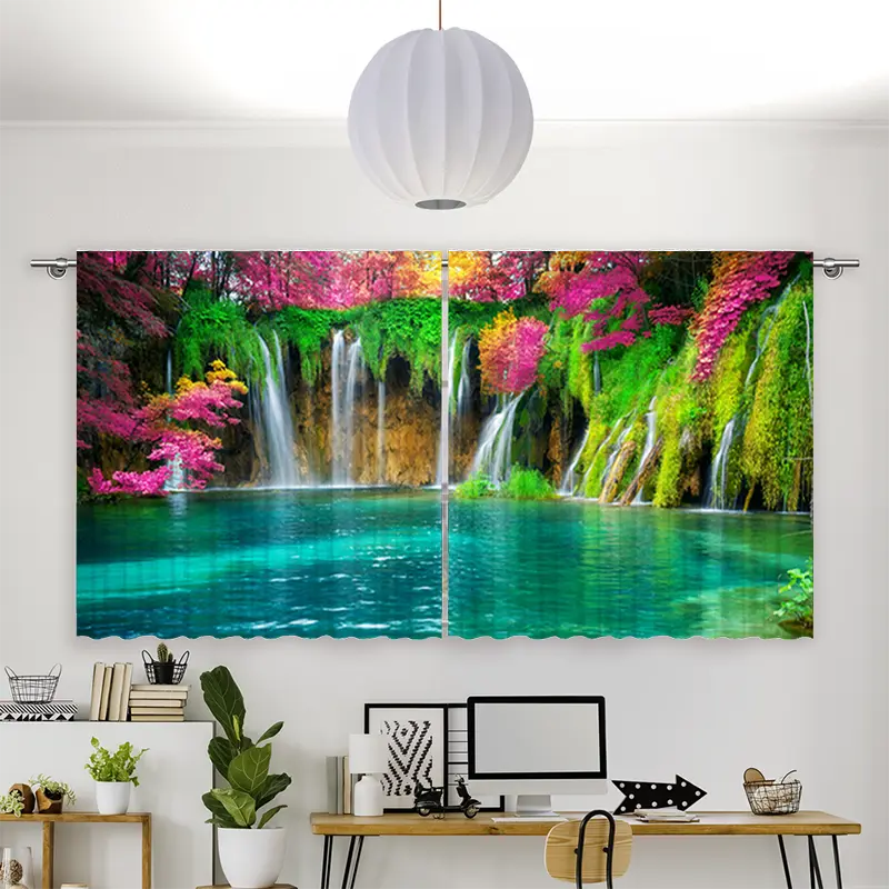 Vorhang Motiv "Wasserfall in Kroatien"