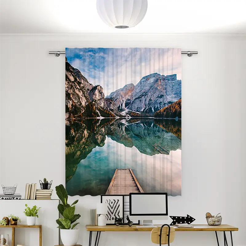 Vorhang Motiv "Pragser Wildsee"