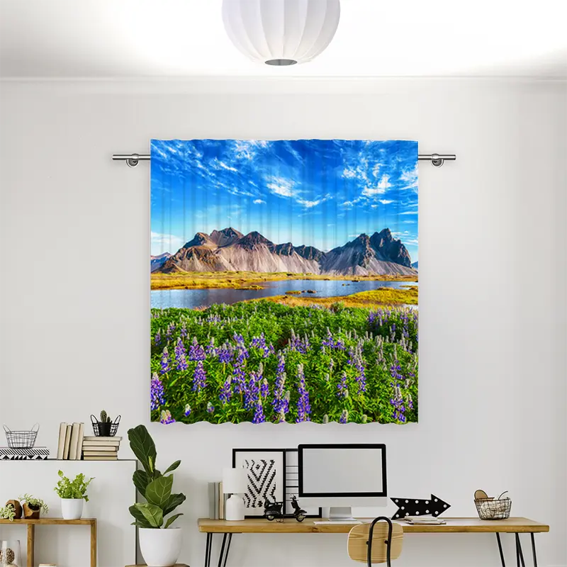 Vorhang Motiv "Berglandschaft Island"