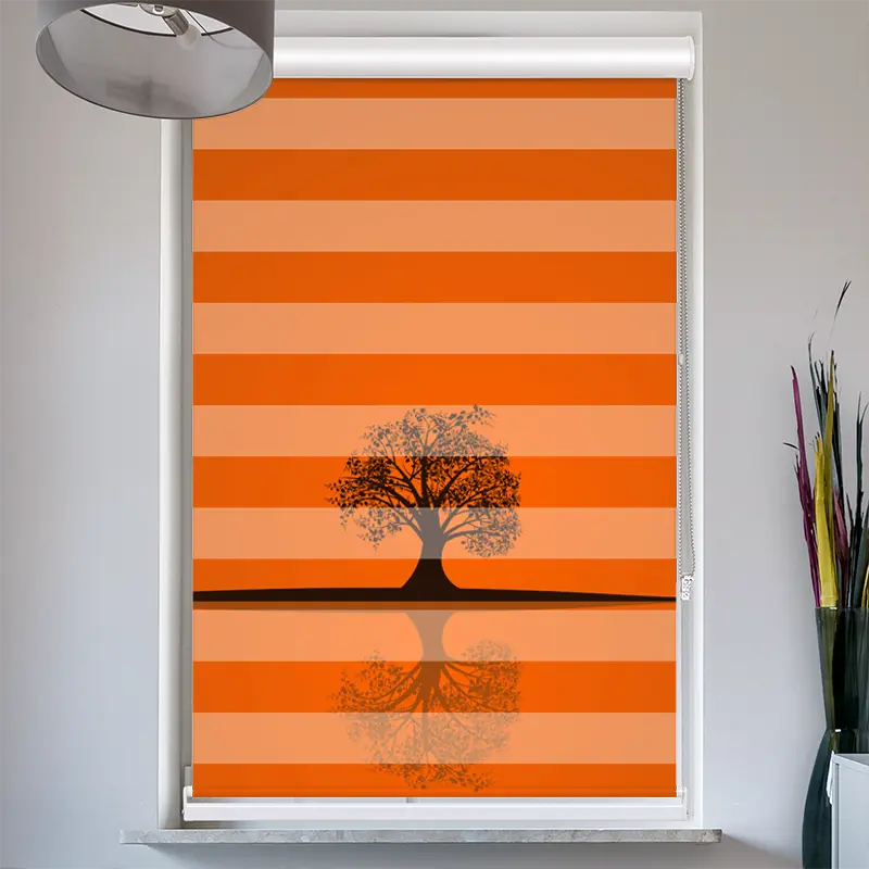 Doppelrollo mit Kassette "Baum Im Herbst"