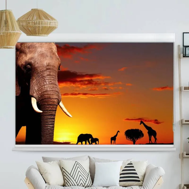 Kassettenrollo Motiv "Elefant" | bis B 420 x H 420 cm