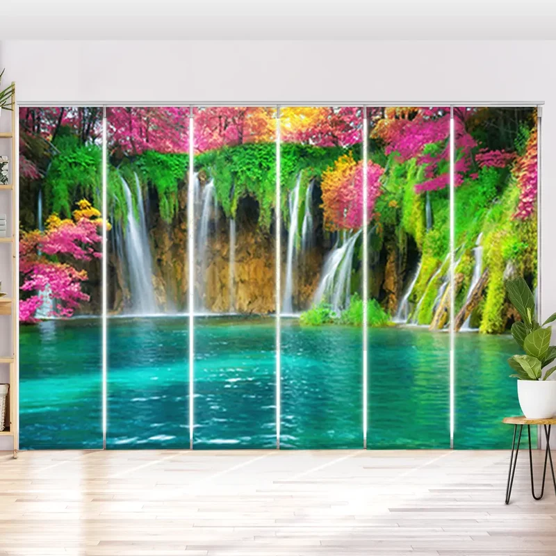 Schiebegardine Motiv "Wasserfall in Kroatien"