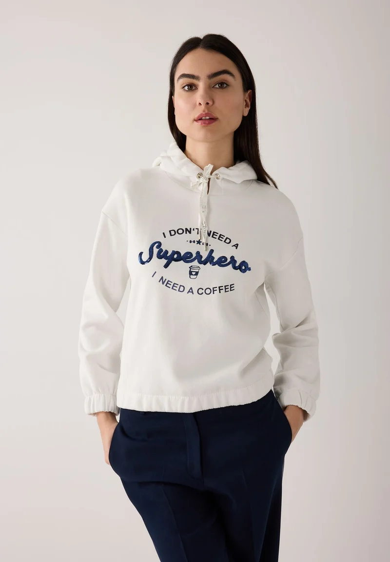 Hoodie mit Schriften