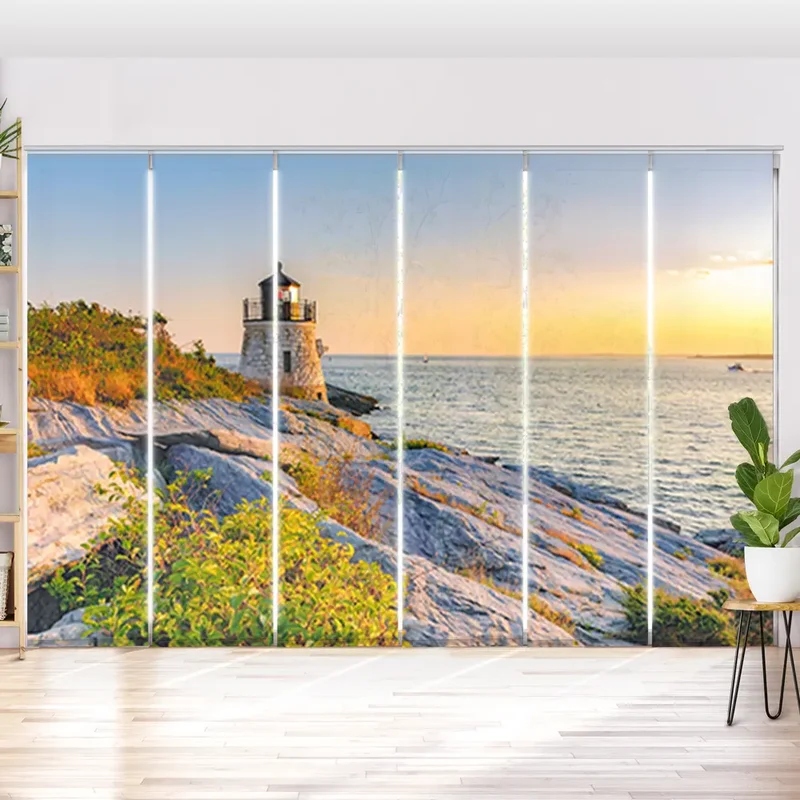 Schiebegardine Motiv "Rhode Island Leuchtturm"