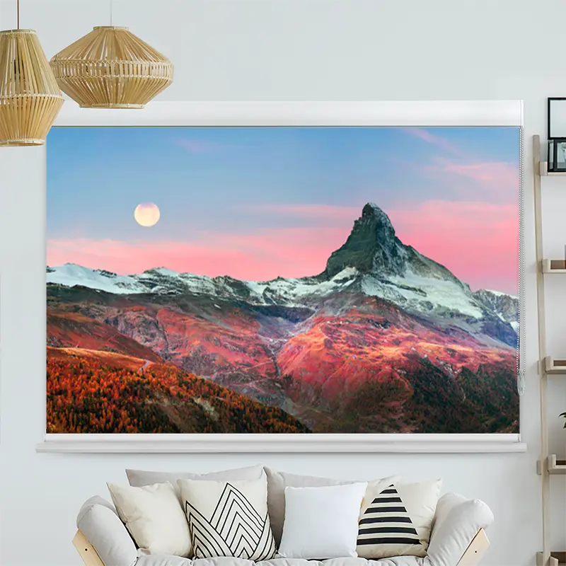 Kassettenrollo Motiv "Matterhorn in den Alpen im Herbst" | bis B 420 x H 420 cm