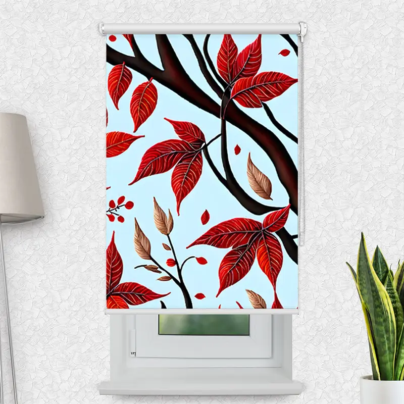 Motivrollo "Aeste Im Herbst" | Bis B 430 x H 440 cm
