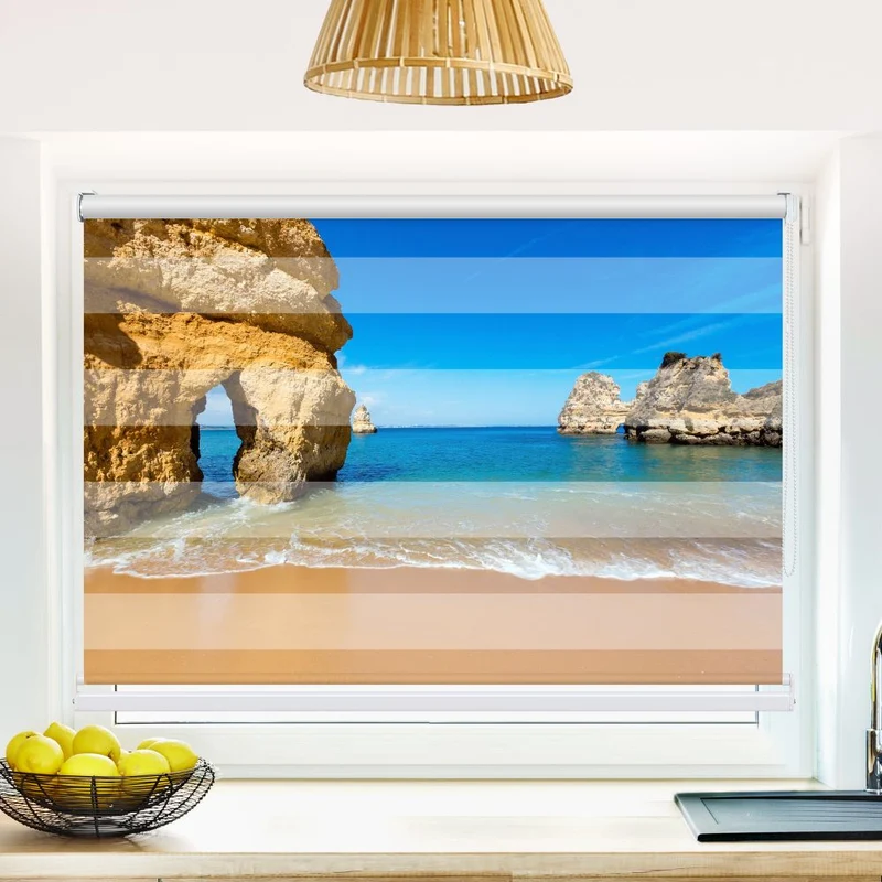 Klemmfix Doppelrollo 'Algarve Portugal Lagos' | Klemm Doppelrollo
