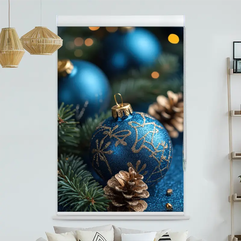 Kassettenrollo Motiv "Baum Mit Schnee" | bis B 420 x H 420 cm