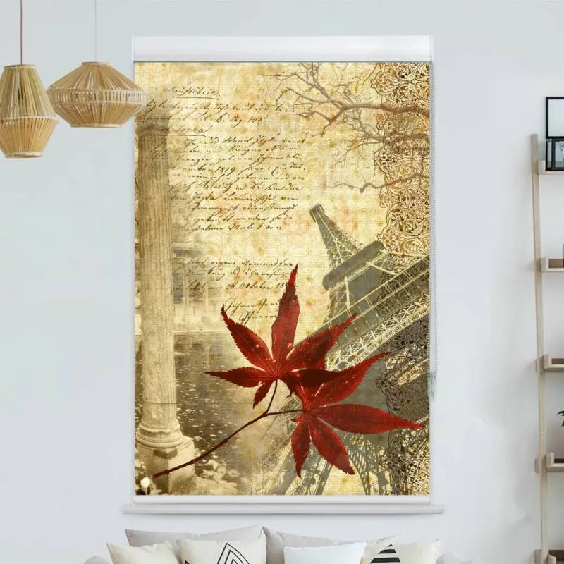 Kassettenrollo Motiv "Retro Paris" | bis B 420 x H 420 cm