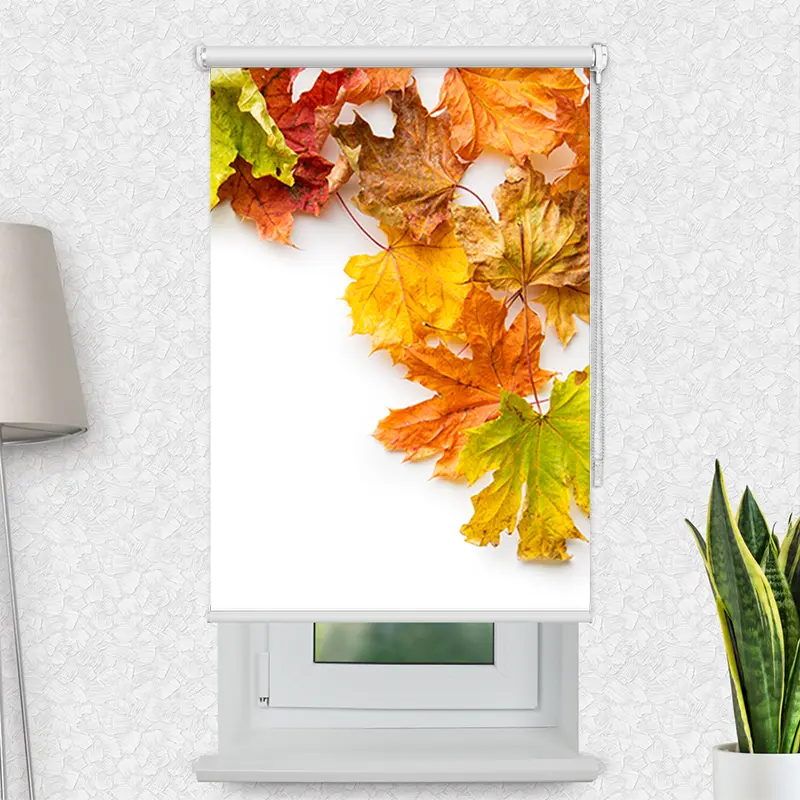 Motivrollo "Herbstlaub" | Bis B 430 x H 440 cm