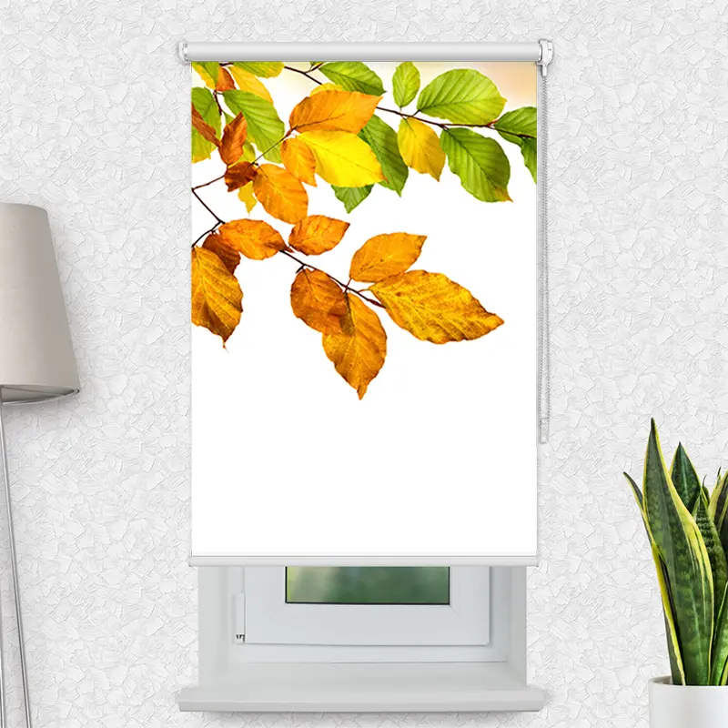 Motivrollo "Herbstblaetter" | Bis B 430 x H 440 cm