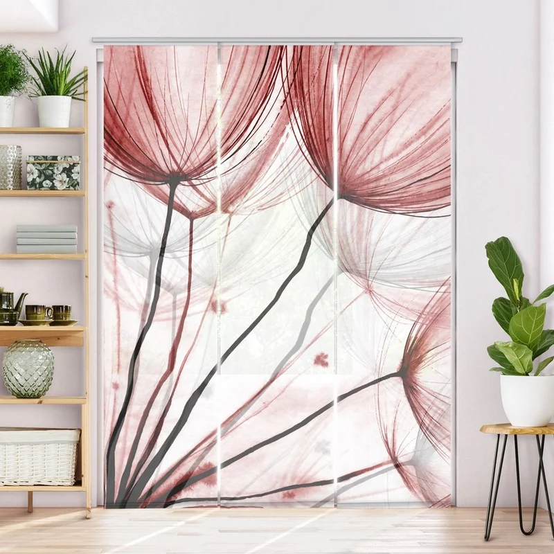 Schiebegardine Motiv 'Pusteblume Aquarell'