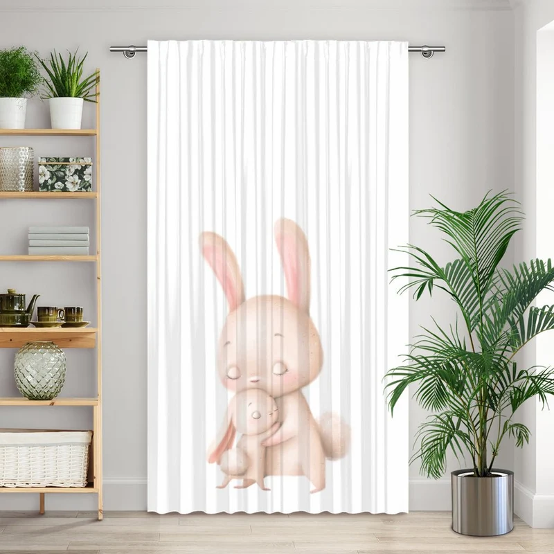 Vorhang Motiv "Hase Kinderbild"