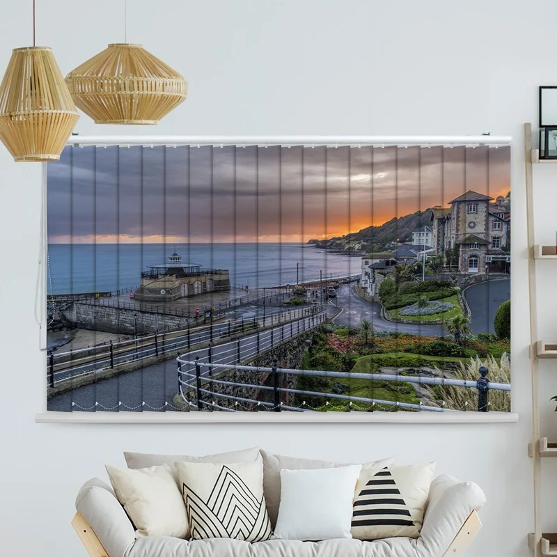 Lamellenvorhang Motiv "Ventnor England Insel"