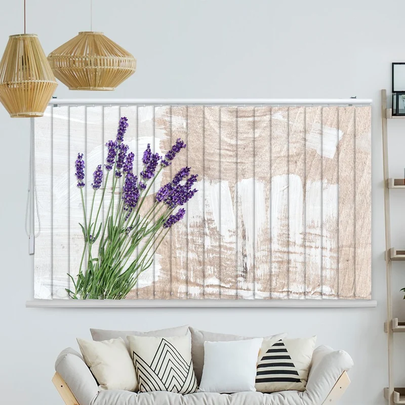 Lamellenvorhang Motiv "Lavendel vintage"