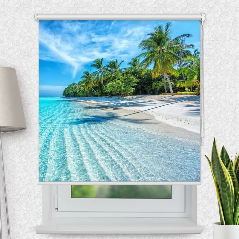 Motivrollo 'Malediven Strand' | Bis B 430 x H 440 cm