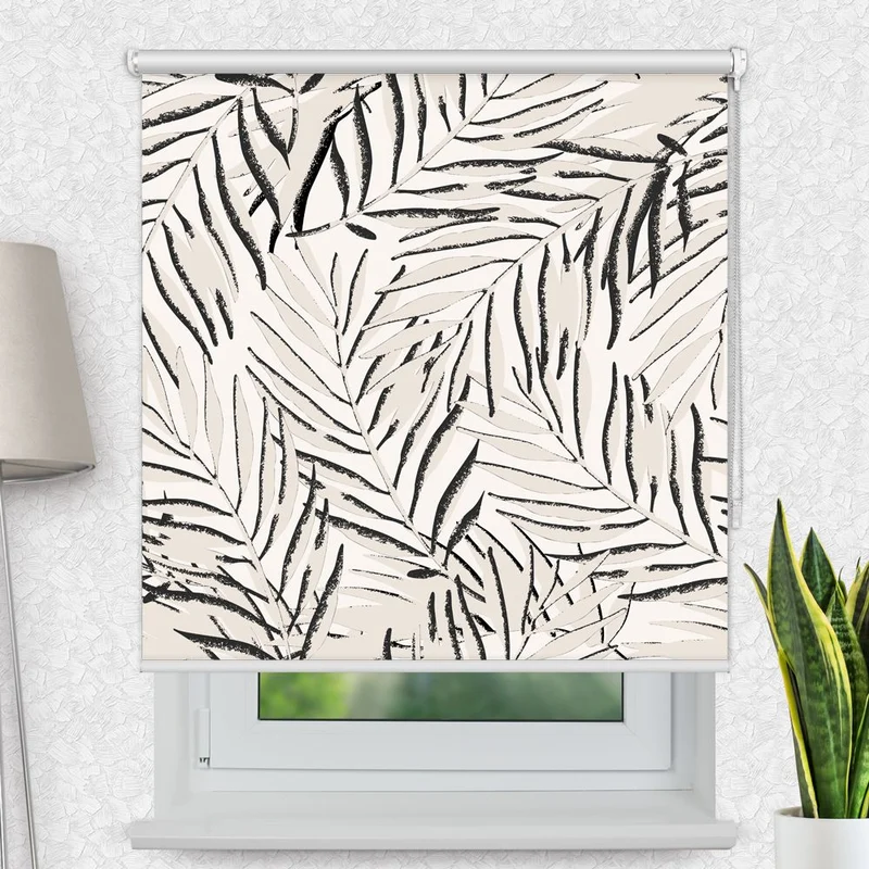 Motivrollo 'Grunge Tropical Leaves' | Bis B 430 x H 440 cm