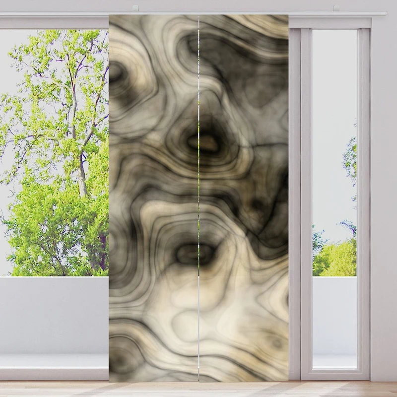 Schiebegardine Motiv "Waves Liquid abstrakt"