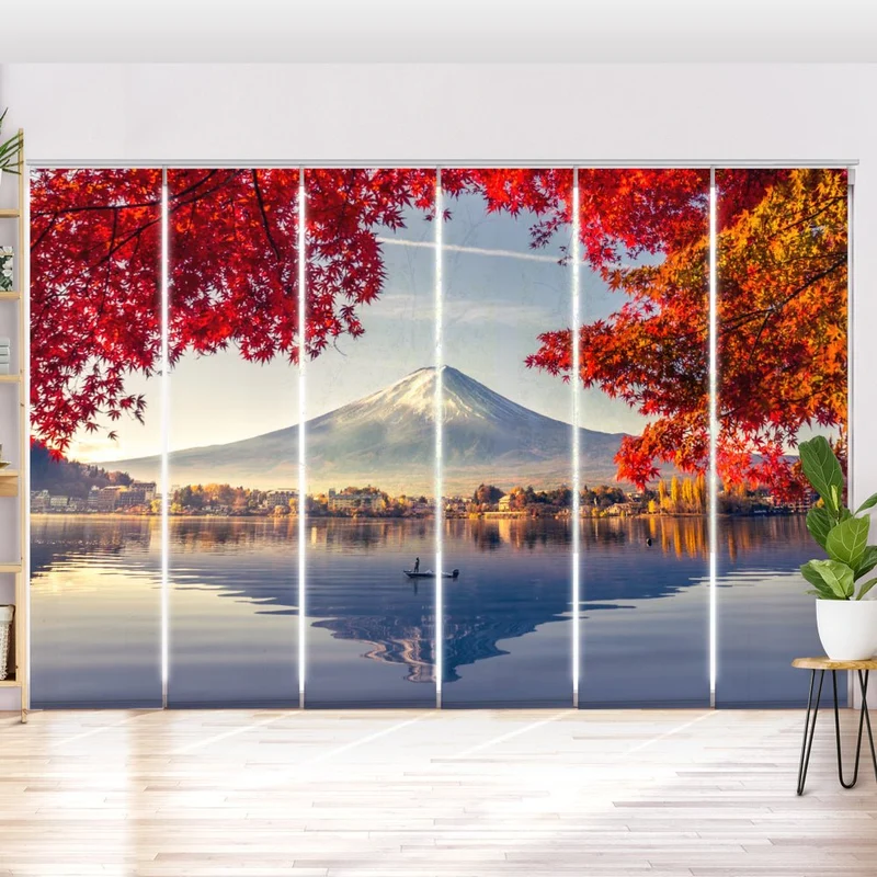 Schiebegardine Motiv "Japan Fuji Herbst"
