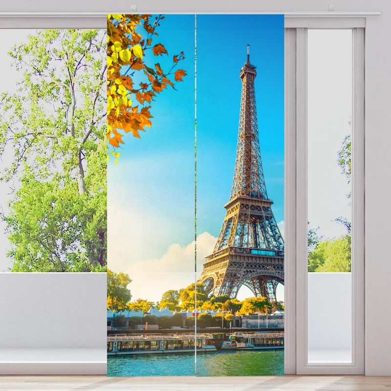 Schiebegardine Motiv "Eiffelturm Paris"