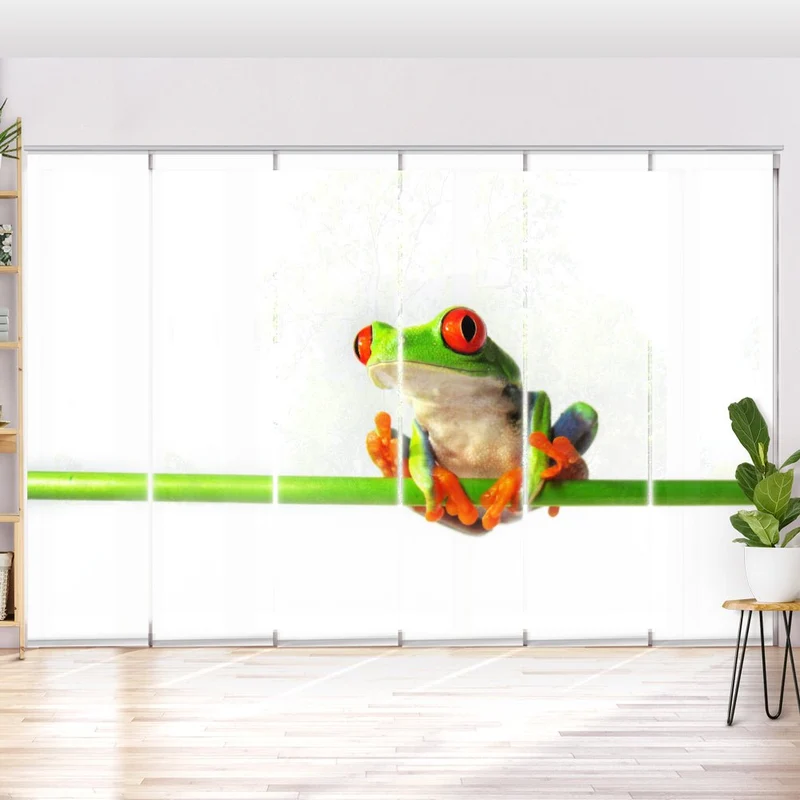 Schiebegardine Motiv "Frosch"