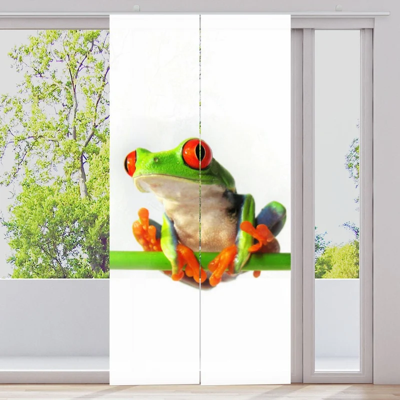 Schiebegardine Motiv "Frosch"