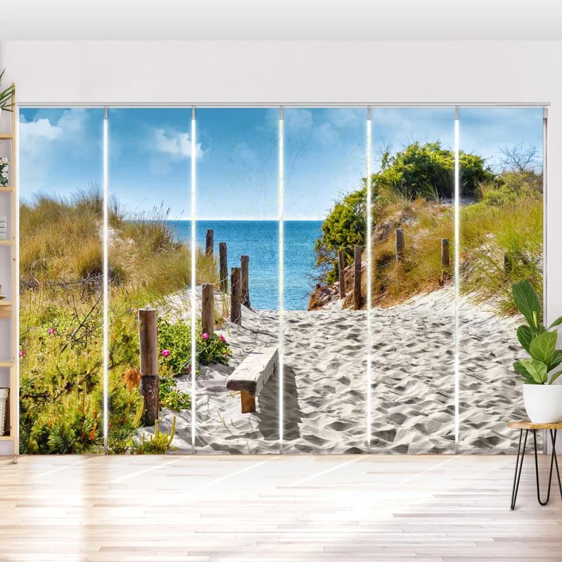 Schiebegardine Motiv "Ostsee Düne Meer"