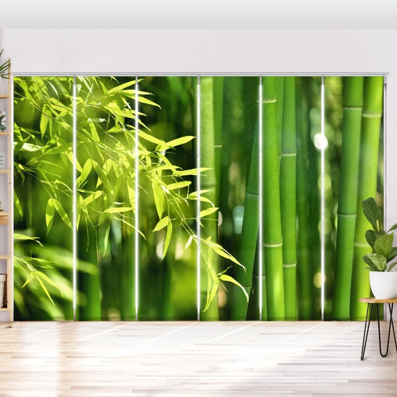 Schiebegardine Motiv "Bambus wellness spa"
