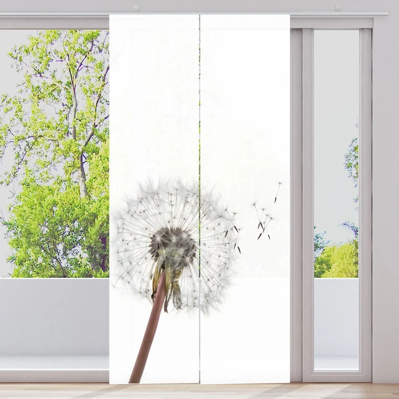 Schiebegardine Motiv "Pusteblume Löwenzahn"