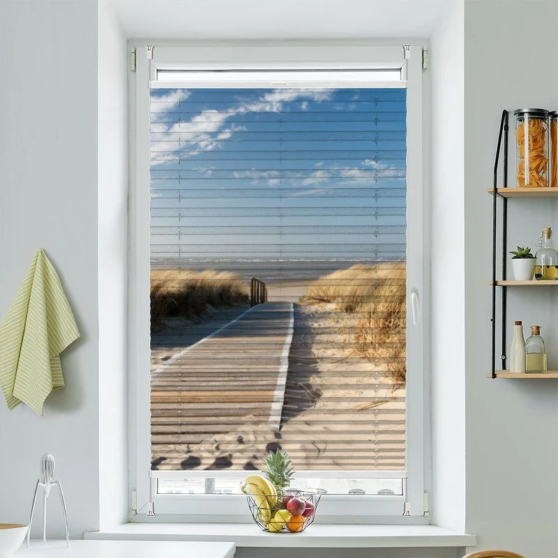 Plissee Motiv"Langeroog Strand"