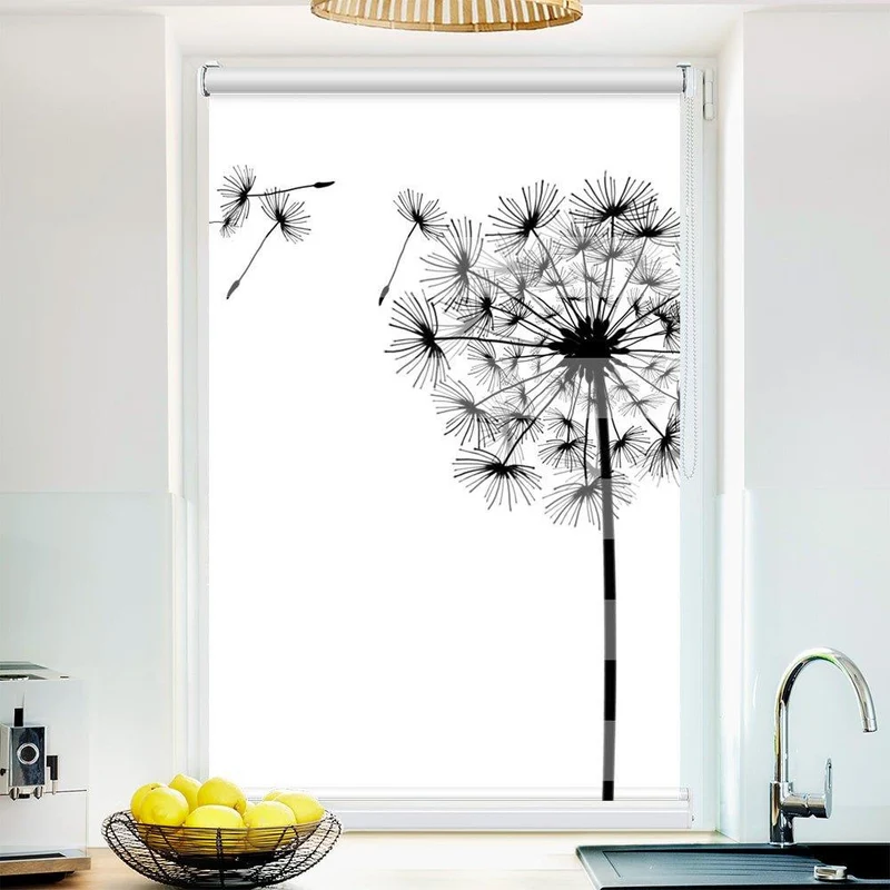 Klemmfix Doppelrollo "Pusteblume Grafik" | Klemm Doppelrollo