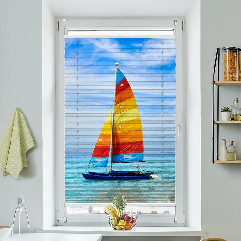 Wabenplissee Motiv "Florida Küste"