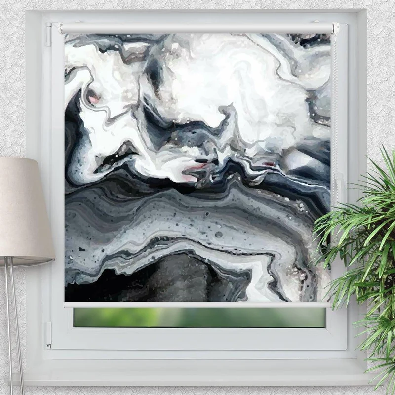 Klemmfix Rollo "Luxus fluid" | Motiv-Klemmrollo
