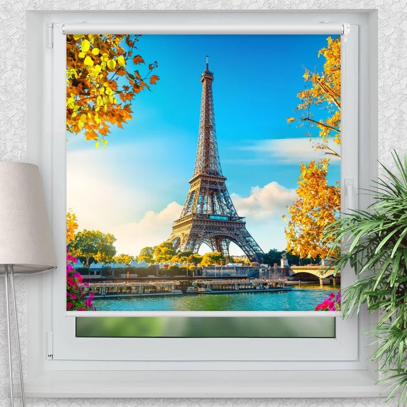 Klemmfix Rollo "Paris Seine" | Motiv-Klemmrollo