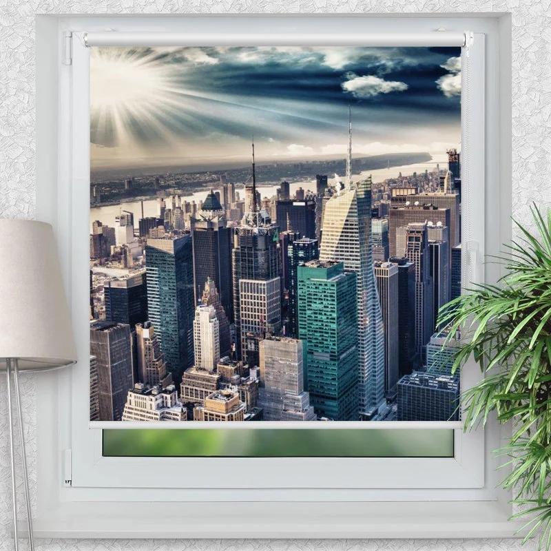 Klemmfix Rollo "New Manhatten" | Motiv-Klemmrollo