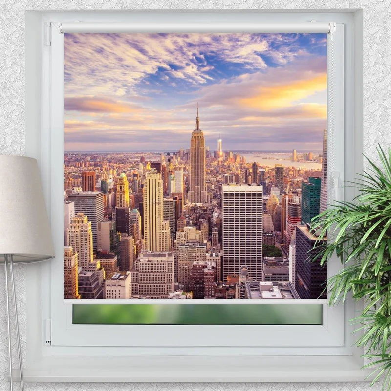 Klemmfix Rollo "Manhatten Building" | Motiv-Klemmrollo