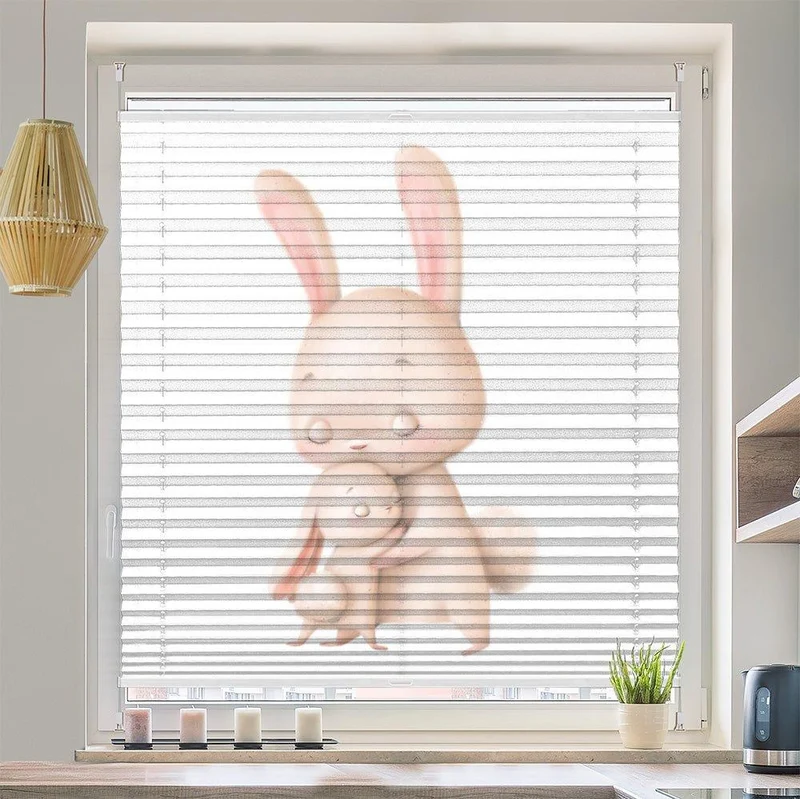 Plissee Motiv "Hase Kinderrollo"