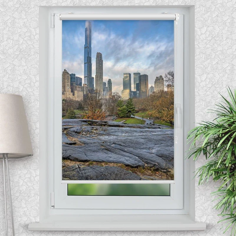 Klemmfix Rollo "Central Manhatten" | Motiv-Klemmrollo