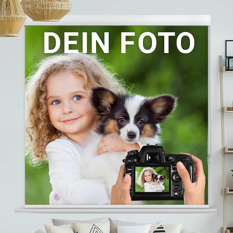 Foto Kassettenrollo - Foto hochladen | bis B 420 x H 420 cm