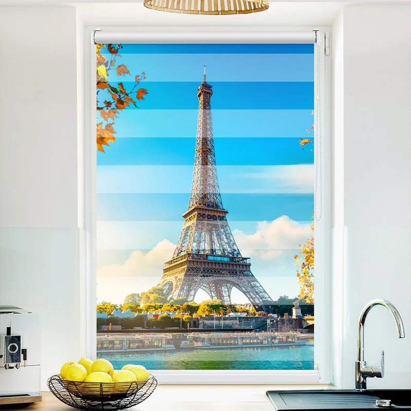 Klemmfix Doppelrollo "Paris Seine" | Klemm Doppelrollo